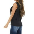 thumbnail image 4 of Women's Vest Tops 2024 Summer Sleeveless Tanks Drape Cowl Neck Keyhole Back Sexy Tops Summer Plain Basic T-Shirts Classic-Fit Blouse Dressy Casual Tunic Tops for Ladies, 4 of 9