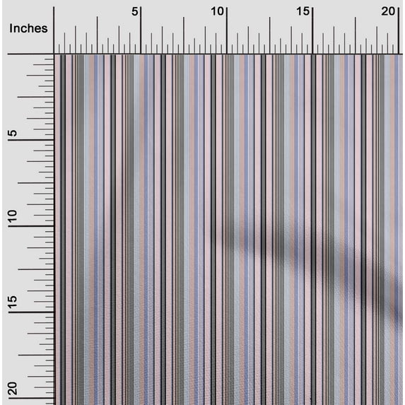 oneOone Cotton Poplin Fabric Multicolor Stripe Print Sewing Fabric BTY 56 Inch Wide