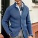 thumbnail image 1 of Suéter de moda europea y americana, suéter de punto de color sólido de manga larga informal para hombre, ropa de abrigo para hombre, 1 of 6