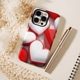 thumbnail image 6 of Heart - shaped Red White Love iPhone Case Compatible with iPhone 11/12/13/14/15/16 (Pro Max/Plus) Romantic Valentine's Day Gift for Couples, 6 of 9