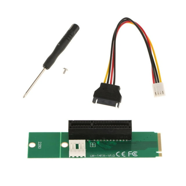 licencia adaptadora de extensión del convertidor M.2 a 1X X4 para minería Hugo Tarjeta adaptadora convertidora