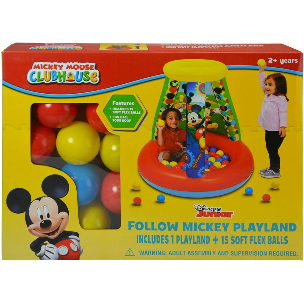 Disney Junior Mickey Mouse Club House Inflatable Ball Pit Playland Tent