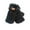 09_Black, variant on Lroveb Fuzzy Fingerless Gloves for Women Warm Knit Half Finger Plush Gloves