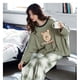 thumbnail image 4 of Pijama de mujer de primavera y otoño de manga larga, traje de otoño e invierno, traje de dos piezas, 4 of 4
