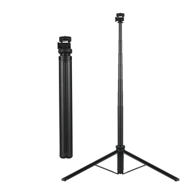 Graflsoa C05 Perche à Selfie en Alliage d'Aluminium de 91,7 Po avec Base Trépied, Rotative à 180°, Télécommande Bluetooth, Compatible avec Android 4.4/iOS 5.1+