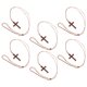 thumbnail image 5 of GOOHOCHY Collar de cruz de madera (6 piezas): Crucifijo de madera, colgante religioso con versículo bíblico, colgante cristiano para espejo de coche., 5 of 8
