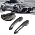 thumbnail image 3 of Real Carbon Fiber Outside Exterior Door Handle Cover Trim for A90 MK5 2019 2020 2021, 3 of 5