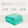 thumbnail image 3 of Ombre Print All Season Fleece Blanket - Anti-Static - Plush, Soft and Cozy, Twin/Twin XL, Tiffany, 3 of 5