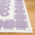 thumbnail image 3 of SAFAVIEH Kids Bordered Swivel Lattice Area Rug, Purple/Ivory, 4' x 6', 3 of 8