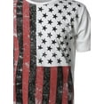 thumbnail image 3 of FashionOutfit Men's American Flag Patriotic Short Sleeves Top, 3 of 3
