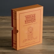 WS Game Company Jenga Vintage Bookshelf Edition, Wood Stacking Game Set