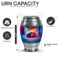 thumbnail image 3 of Yatskia Colorful Lightning Car with Tree Mini Memorial Burial Urns for Human Ashes Adult Mother and Father, Decorative Large Funeral Urn for Ashes Adult Male, (Monar 10 Inch and 3 Inch), 3 of 8