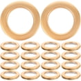 thumbnail image 1 of FELTECHELECTR 80 piezas de ojales de plástico para cortinas, accesorios para barra de cortina, para dormitorio y sala de estar (dorado mate), 1 of 4