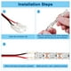 thumbnail image 4 of Uxcell Paquete de 10 Conectores de Tira de Luz LED de 2 Pines de 8mm para Tiras de Luz LED de Color Único COB 2835 3528 [Rojo Negro], 4 of 6