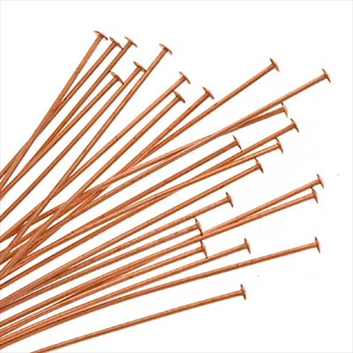 Genuine Copper Head Pins 26 Gauge 1.5 Inches (50)