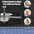 thumbnail image 6 of Costway 52'' Ceiling Fan With Light Modern Chandelier Fan with Reversible Blades Silver, 6 of 10