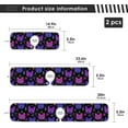 thumbnail image 3 of Coolnut Cat Kitten Doodle Sink Splash Guard for Faucet 2 Packs Faucet Absorbent Mats, Halloween Theme Faucet Handle Drip Catcher for Kitchen, Bathroom,Sink Mat, Dish Drying Mat, 30"x5.5", 3 of 6
