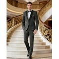 thumbnail image 3 of COOFANDY Wedding Outfit for Men 2 Piece Mens Suit Slim Fit Tuxedo with Shawl Lapel for Grooms, 3 of 6
