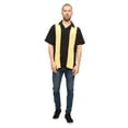 thumbnail image 2 of G-Style USA Men's Two Tone Retro Button Down Bowling Shirts, 2 of 5