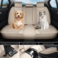 thumbnail image 4 of Car Seat Covers Full Set Fit for Kia Sorento 2003-2026, Premium Faux Leather Seat Protectors, Breathable, Waterproof & Anti-Slip Full Wrapping Edge Seat Covers (Beige, Full Set), 4 of 7