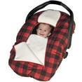 thumbnail image 1 of Jolly Jumper Arctic Sneak-a-Peek – Housse d’hiver pour siège d’auto pour bébé | Doublée en polaire, avec rebord élastiqué, rabat “coucou” et double fermeture éclair | Lavable à la machine, 1 of 4