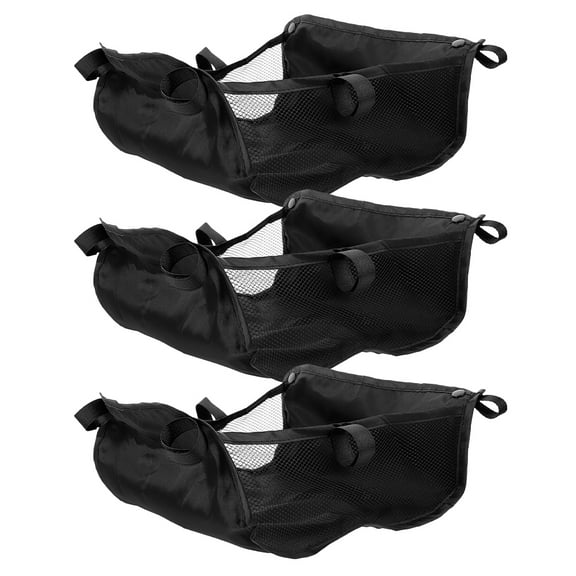 HEANUJJ 3pcs Stroller Snacks Holder Black Oxford Cloth Storage for Parents