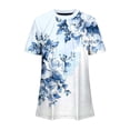 thumbnail image 4 of Nuoqisi T-Shirts Décontractés à la Mode pour Femmes Printemps Été Tendance 2026 Froncés à Manches Courtes T-Shirts Chemises Col Rond T-Shirts Mode, 4 of 6