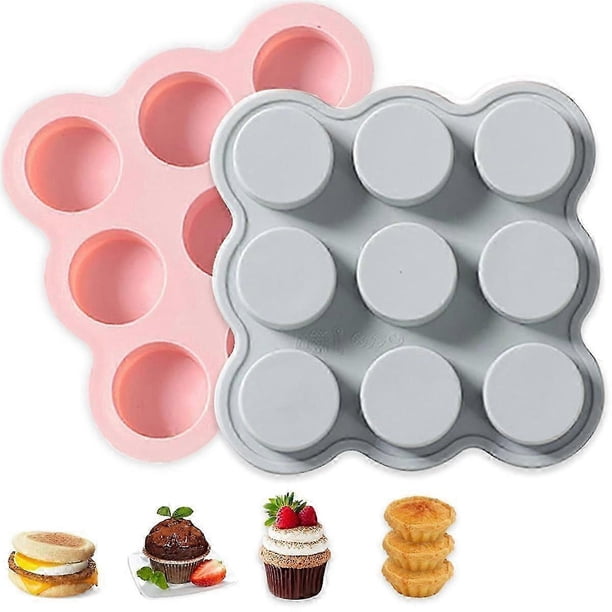 Air Fryer Egg Mold, Reusable Air Fryer Muffin Pan, Non-Stick Mini Muffin Pan for Air Fryer, Microwa