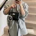 thumbnail image 5 of FENOHREFE Eye Catching PU Leather Shoulder Bag with Bows Pendant and Adjustable Strap Stylish Crossbody Bags for Modern Women, 5 of 8