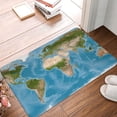 thumbnail image 5 of Daiia Earth View World Map Front Door Mat, Heavy Duty Durable Welcome Mat for Outdoor Indoor, Dirt Trapper Waterproof Super Absorbent Door Mat, 16" x 24", 5 of 9