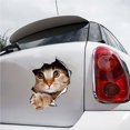 thumbnail image 3 of 13*18CM Car 3D Stereo Anime Funny Personality 3D Stereo Kitten Sticker Car Styling Sticker, 3 of 9