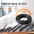 thumbnail image 3 of VEVOR Self-Regulating Pipe Heating Cable 30FT 5W/FT Heat Tape for Pipes Roof, 3 of 9