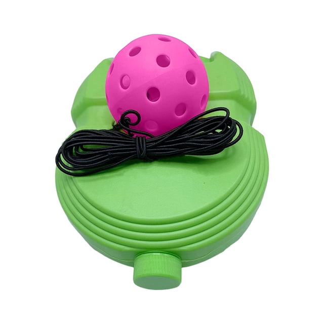 Pelota de Pickleball con rebote y cordón para deportes al aire libre. bola rosa verde