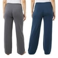 thumbnail image 3 of 32 Degrees Womens Cool Soft Sleep Pants Pack of 2 Size: XXL, Color: Charcoal/Moon Blue, 3 of 5