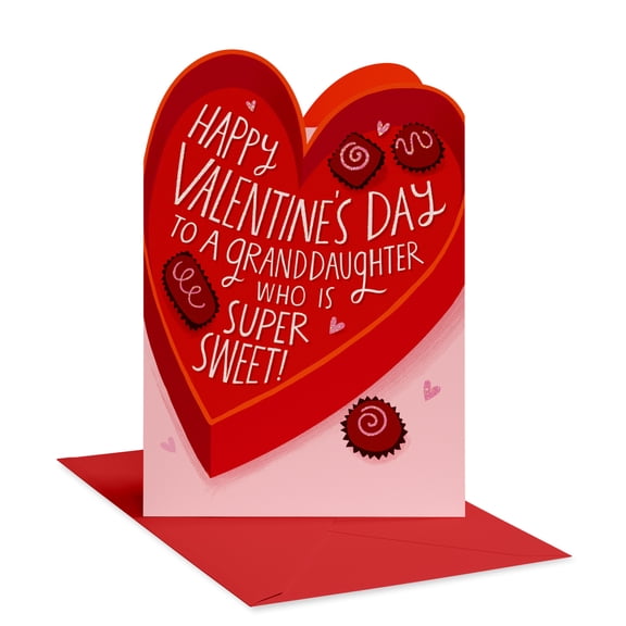American Greetings Valentine's Day Card for Granddaughter (Super Sweet Heart)