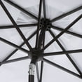 thumbnail image 3 of Safavieh Zimmerman 9 ft. Aluminum Auto Tilt Crank Patio Umbrella, 3 of 6
