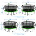 thumbnail image 2 of YORIN Trampoline, 14FT Trampoline for Adults and Kids, 1400LBS Trampoline with Enclosure Net, Basketball Hoop, Ladder, Wind Stakes, Outdoor Heavy-Duty Recreational Round Trampolines, 2 of 7