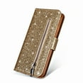thumbnail image 3 of For Samsung Galaxy S9 Wallet Leather Case Diamond Glitter Bling Zipper Stand Shockproof Cover, 3 of 4