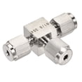 thumbnail image 3 of Uxcell 1/8" OD Tube 3 Way Tee Union Stainless Steel Quick Connect Compression Fittings, 3 of 5