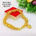 thumbnail image 2 of K-KED Fashion Girl Heart Star 24K Thai Baht Yellow Gold Plated Bracelet, 2 of 4