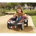 thumbnail image 4 of Little Tikes Jett Car Racer Ride on Pedal Car, Black and Red, Dual Handle Rear Wheel Steering, Kids Ages 3 to 7, 4 of 7