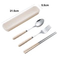 thumbnail image 5 of Joernso 1 Set Dinner Fork Anti-slid Handle Food Grade Materials Stainless Steel Heat-resistant Easy to Clean Cutlery Set for Home, 5 of 8