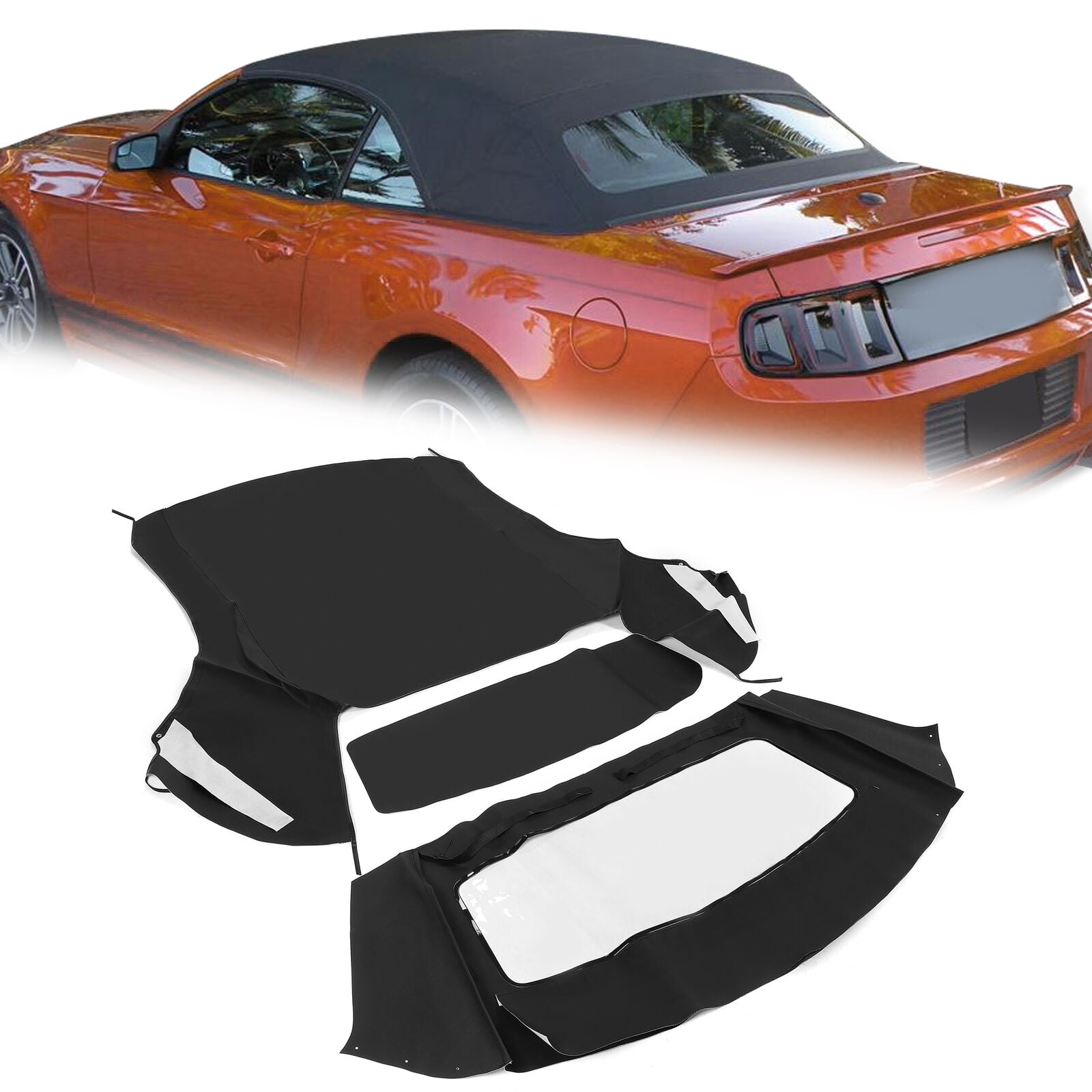 Kojem Soft top W/window Black Sailcloth for Ford Mustang Convertible  1994-2004 