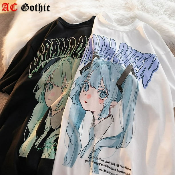Ropa Gótica Camisetas De Anime Para Mujer Kawaii Ropa Otaku Para