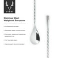 thumbnail image 5 of Viski Stainless Steel Weighted Barspoon for Cocktails, 5 of 13