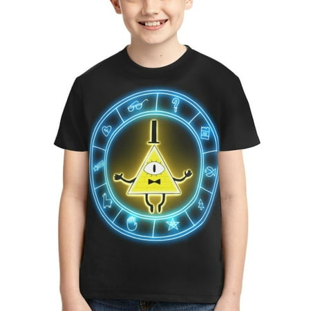 Boys Girls Gravity Falls T-Shirts 3d Printed Novelty Short Sleeve Shirts Kids Youth Game Cartoon Tee Shirts Summer Tops