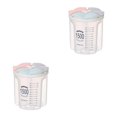 thumbnail image 1 of relayinert Plastic Divided Box Organizer Clear BPA Container Plastic Case Free Storage 1500ml 2Set, 1 of 6