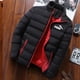 thumbnail image 2 of Parka cálida de estilo europeo para hombre, chaqueta informal de moda para invierno, chaqueta rellena de algodón a prueba de viento con cuello levantado sólido, 2024, 2 of 4