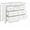 thumbnail image 2 of roomfitters Modern 7 Drawers Dresser 7 Drawers Cabinet,Chest of Drawers Closet Organizers and Storage Clothes Storage Drawers Cabinet for Living Room, Farmhouse Dresser Organizer White, 2 of 9
