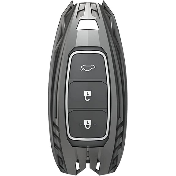 For Hyundai Key Fob Cover,Metal Key Case Cover for Hyundai Palisade Elantra Kona Azera Santa Key Accessories with Keychain